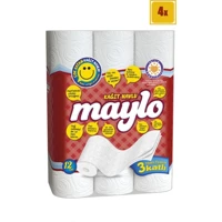 Maylo 3 Katlı 4x12'li Rulo Kağıt Havlu
