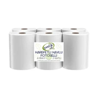 Pratik Soft Fotoselli Hareketli 2 Katlı 6'lı Rulo Kağıt Havlu