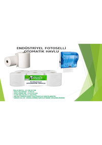 Beyaz Panda Endüstriyel Fotoselli 2 Katlı 6'lı Rulo Kağıt Havlu