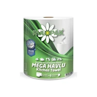 Rulopak Mega 2 Katlı 6'lı Rulo Kağıt Havlu