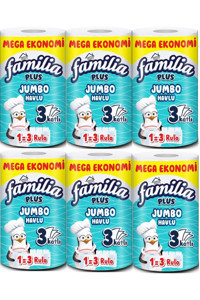 Familia Jumbo 3 Katlı 6'lı Rulo Kağıt Havlu