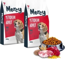 Mercy Biftekli Yetişkin Köpek Maması 15 Kg x 2 Adet