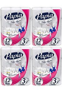 Papia Decor 3 Katlı 4x12'li Rulo Kağıt Havlu