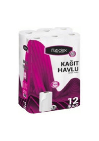Flodex 2 Katlı 12'li Rulo Kağıt Havlu