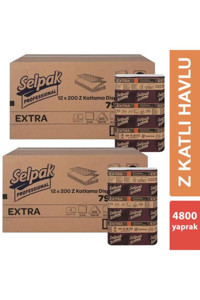 Selpak Extra 2 Katlı 200 Yaprak 24'lü Z Katlama Kağıt Havlu