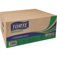 Torte Dispenser 2 Katlı 200 Yaprak 12'li Z Katlama Kağıt Havlu