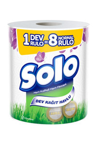 Solo Dev 1=8 2 Katlı Tekli Rulo Kağıt Havlu