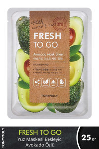 Tonymoly Fresh To Go Avokado Nemlendiricili Kağıt Yüz Maskesi