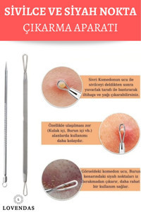 Lovendas A1 Siyah Nokta Temizleme Aleti Gümüş