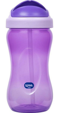 Wee Baby 761 Pipetli Akıtmaz Kulpsuz 6+ Ay 350 ml Alıştırma Bardağı Mavi