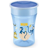 Nuk Pipetli Akıtmaz Kulpsuz 230 ml Alıştırma Bardağı Mavi