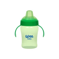 Wee Baby 775 Akıtmaz Kulplu 6+ Ay 240 ml Alıştırma Bardağı Yeşil