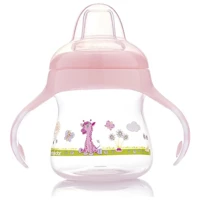 Bebedor 8507 Akıtmaz Kulplu 12+ Ay Alıştırma Bardağı Pembe-Mavi-Mor-Yeşil