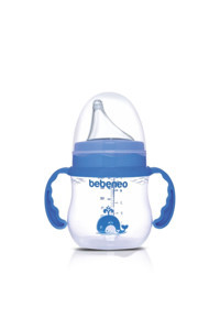Bebeneo Akıtmaz Kulplu 6+ Ay 150 ml Alıştırma Bardağı Mavi