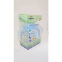 Bambino P6259 Akıtmaz Kulplu 6+ Ay 250 ml Alıştırma Bardağı Mavi