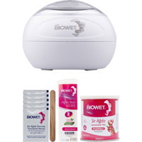Lady Biowet 1+1 Kazanlı Ağda Makinesi + Sir Ağda + Ağda Bezi + Spatula 5xTemizleme Mendili