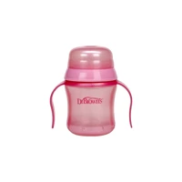 Dr.Browns Akıtmaz Kulplu 6+ Ay 250 ml Alıştırma Bardağı Pembe