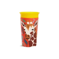 Munchkin Wildlove Akıtmaz Kulpsuz 12+ Ay 266 ml Alıştırma Bardağı Turuncu