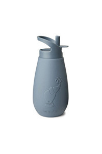 Nuuroo Pipetli Akıtmaz Kulpsuz 350 ml Alıştırma Bardağı Mavi
