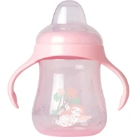 Saro Akıtmaz Kulplu 6+ Ay 250 ml Alıştırma Bardağı Pembe