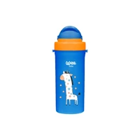 Wee Baby Pipetli Akıtmaz Kulpsuz 6+ Ay 300 ml Alıştırma Bardağı Mavi
