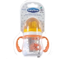 Baby Time Akıtmaz Kulplu 150 ml Alıştırma Bardağı Turuncu