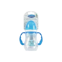 Baby Time B 105 Pipetli Akıtmaz Kulplu 250 ml Alıştırma Bardağı Mavi