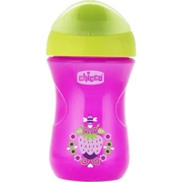 Chicco Akıtmaz Kulpsuz 12+ Ay 266 ml Alıştırma Bardağı Pembe