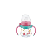 Nip Akıtmaz Kulplu 12+ Ay 150 ml Alıştırma Bardağı Pembe