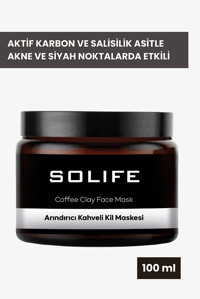 Solıfe Arındırıcı Kahveli Killi Nemlendiricili Krem Yüz Maskesi 100 ml