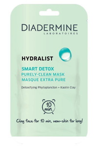 Diadermine Hydralist Smart Detox Nemlendiricili Kağıt Yüz Maskesi 8 ml