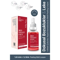 She Vec Red Velvet Siyah Nokta Karşıtı Sıkılaştırıcı Serum Şişe Yüz Peelingi 30 ml