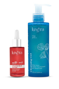 Luxera Paris Leke Giderici Jel Şişe Yüz Peelingi 30 ml + Luxera Temizleme Jeli 200 ml
