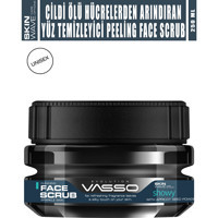 Vasso Men Gerçek Kayısı ve Üzüm Çekirdekli Krem Kavanoz Yüz Peelingi 250 ml
