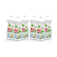Bor Line Bor Katkılı Limon Kokulu Sıvı El Bulaşık Deterjanı 6x650 ml