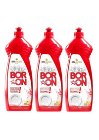 Eti Maden Boron Limon Kokulu Sıvı El Bulaşık Deterjanı 3x650 ml