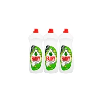 Fairy Temiz ve Ferah Elma Kokulu Sıvı El Bulaşık Deterjanı 3x650 ml