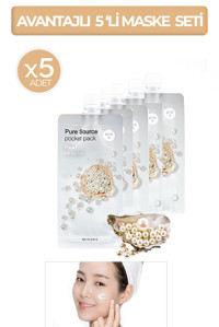 Missha Pocket Pack Nemlendiricili Soyulabilir Kağıt Yüz Maskesi 5x10 ml