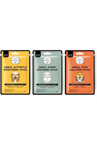 Bee Beauty Animal Nemlendiricili Kağıt Yüz Maskesi 3x25 gr