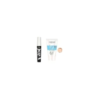 Farmasi 02 Tüm Ciltler İçin Suya Dayanıklı Su Bazlı Sivilce Yapmayan Işıltılı BB Krem Açık Ton + Zen Maskara 8 ml