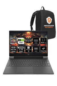 HP Victus 15 R9 8945HS 96GB RAM 4TB SSD RTX4060/8GB 144Hz 15.6'' FHD W11H Gaming Laptop & PER4 ÇAN