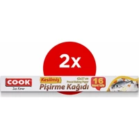 Cook Kesilmiş Pişirme Kağıdı 2x16 Adet