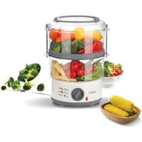 Kiwi Kfs-2903 500 W Plastik 5 lt Hazneli Zamanlayıcılı Buharlı Pişirici Beyaz