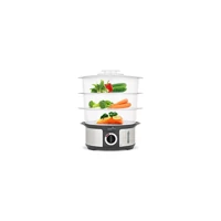 Esse Nutrious 1000 W Paslanmaz Çelik 12 lt Hazneli Zamanlayıcılı Buharlı Pişirici Gri
