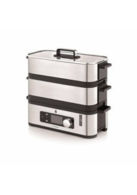 Wmf Kitchen Minis 900 W Paslanmaz Çelik 2 Kademeli 4.3 lt Hazneli Zamanlayıcılı Buharlı Pişirici Gri