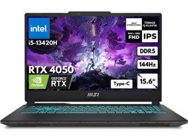 Msı Cyborg 15 I5-13420H 16-Gbddr5 4 Tb SSD RTX4050 (6GB-45W) 15.6" Fhd 144Hz Freedos Taşınabilir Bilgisayar A13VE-1478XTRHMF14 - Siyah