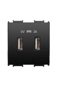Viko Panasonic Thea Modüler Çerçevesiz USB Girişli Sıva Altı Tekli Priz Siyah