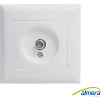 Almera Çerçeveli Sıva Altı Tekli Priz Beyaz