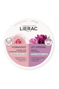 Lierac Duo Mask Hydragenist + Lift Kırışıklık Karşıtı Nemlendirici + Sıkılaştırıcı Nemlendiricili Jel Yüz Maskesi 2x6 ml