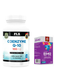 Flx Coenzyme Q-10 +Vitamin D3+K2 Yetişkin 180 Adet